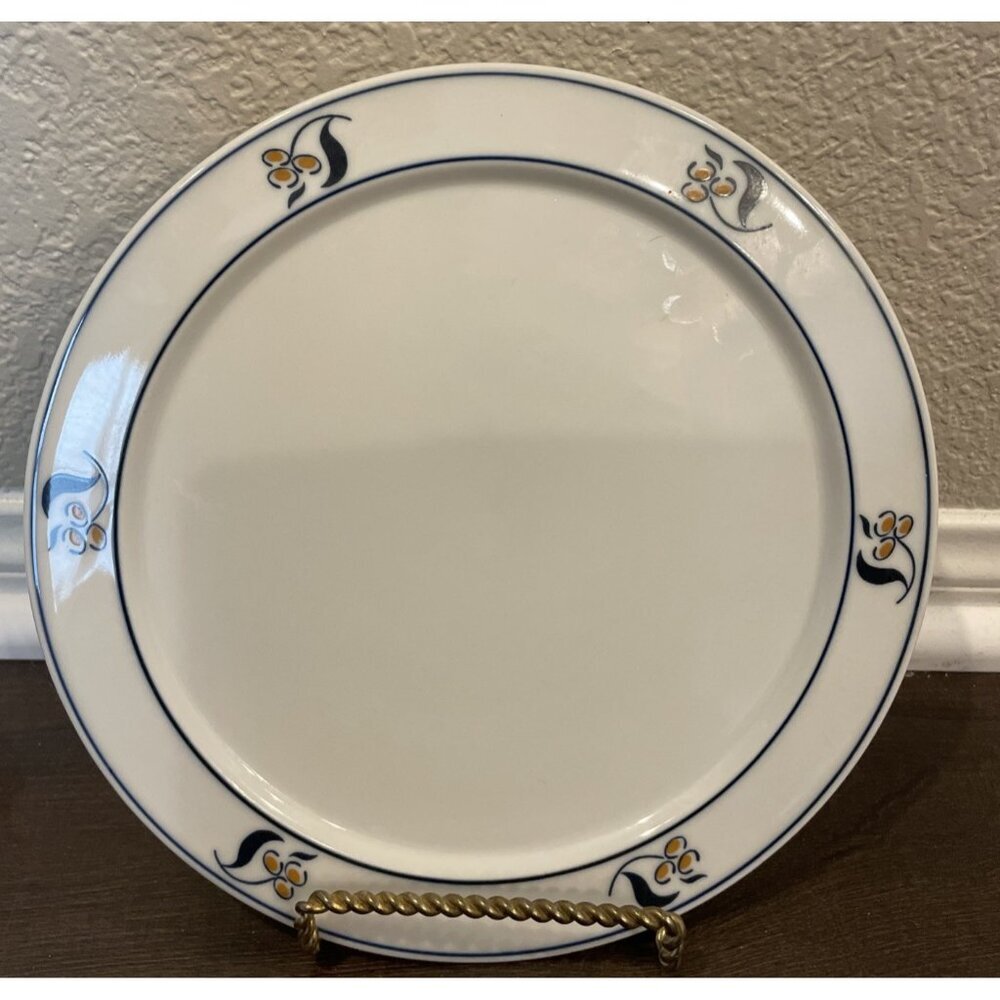 Dansk Bistro Maribo Salad Plate‎ 8.5 Inch Blue Berries Vintage RARE Pattern MCM